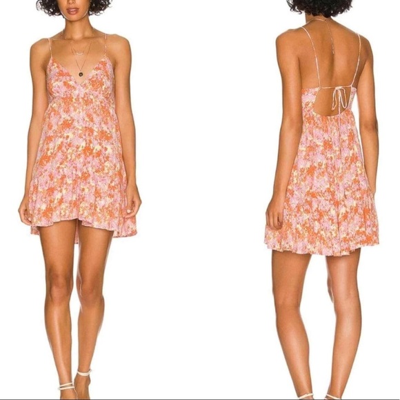 L*Space Nora Floral Print Babydoll Mini Dress - Picture 2 of 13